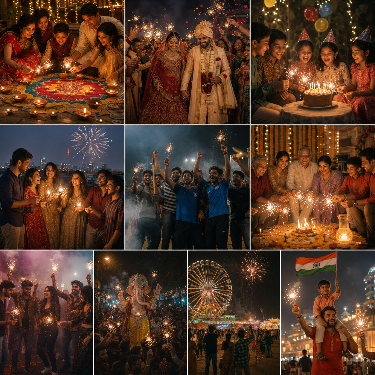 Occasions where crackers celebrate the moment